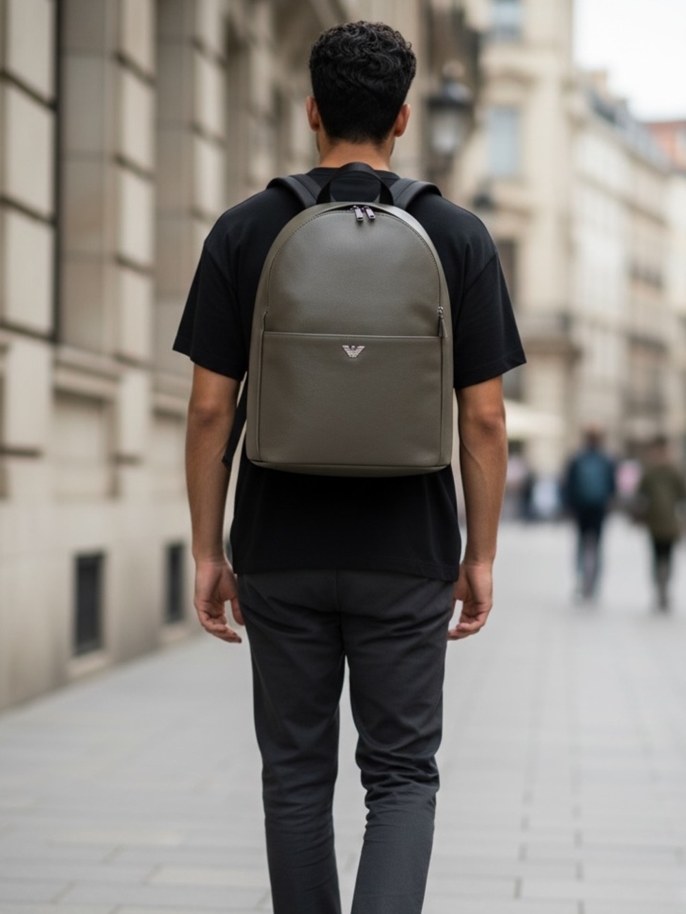 Emporio Armani 100%
Pelle Bovina- Leather Backpack Made in Italy NWT $1233